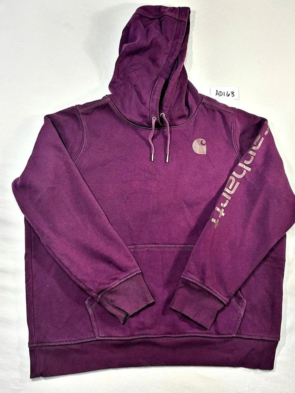 Carhartt Force Delmont Graphic Pullover Sweatshirt Purple XL
